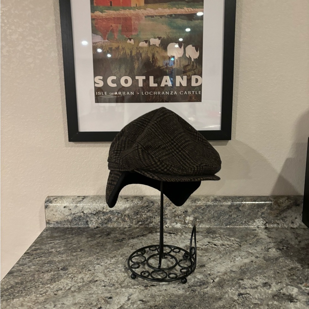 Classic men’s tweed cap— Large